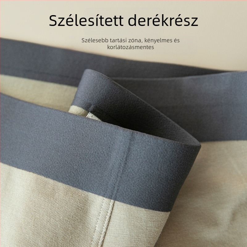 Formázó férfi boxer briefs pamutból, antibakteriális, kényelmes, széles deréköv