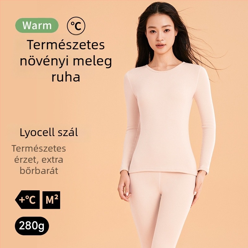 Lyocell termikus alsóruha készlet pároknak – antibakteriális felső és alsó, őszi meleg, uniszex