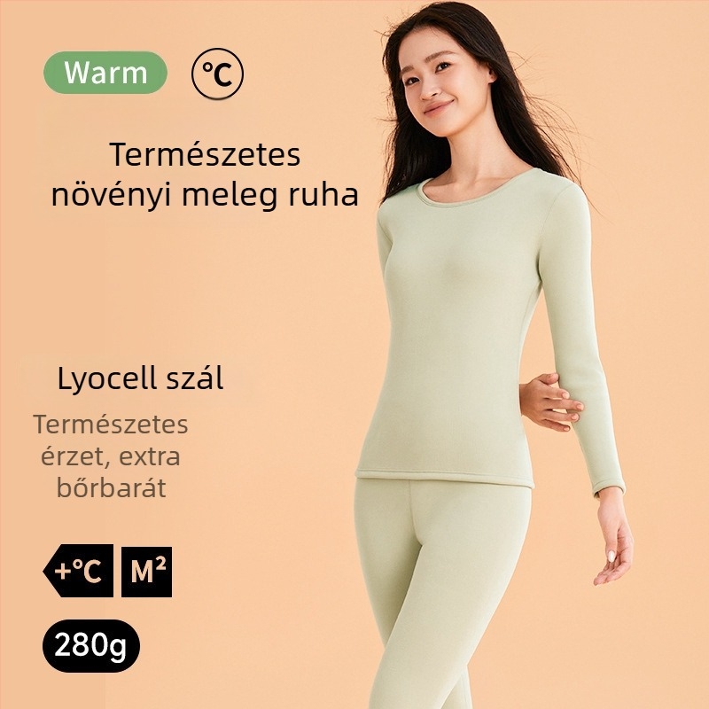 Lyocell termikus alsóruha készlet pároknak – antibakteriális felső és alsó, őszi meleg, uniszex