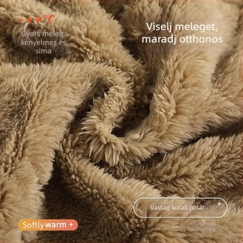 Női téli pizsama szett korall plüss fleece-ből, vastag, Chanel-stílusú otthoni viselet hideg időre