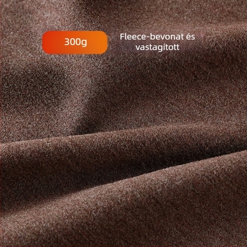 Férfi gyapjú termikus alsónemű készlet, dupla réteg, extra vastag, akril bélés, melegen tart őszi–téli időszakban