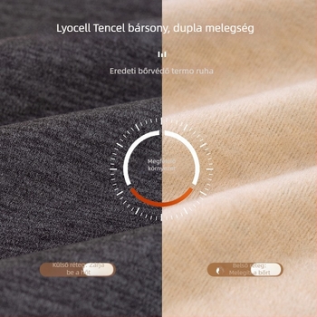 Férfi melegítő alsó- és felsőruha készlet fleece-béléssel, vastított őszi-téli viselethez
