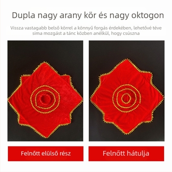 Velúr kendő virággal, kettős rétegű nyolcszögletű sál északi-keleti néptáncra a színpadon (felnőttek)