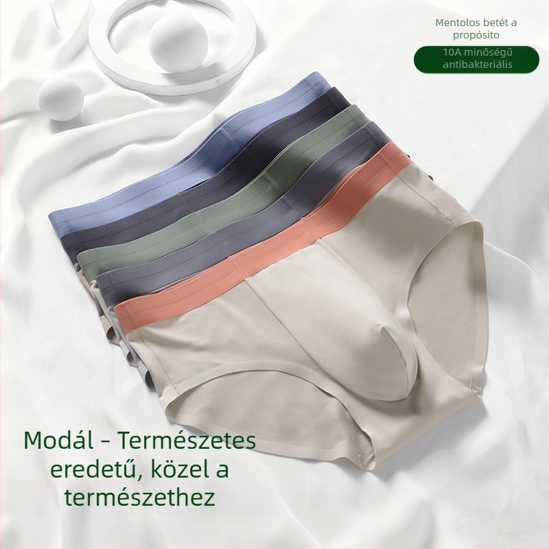 Modal férfi alsónemű, antibakteriális, lélegző, sportos, őszi-téli szezonra