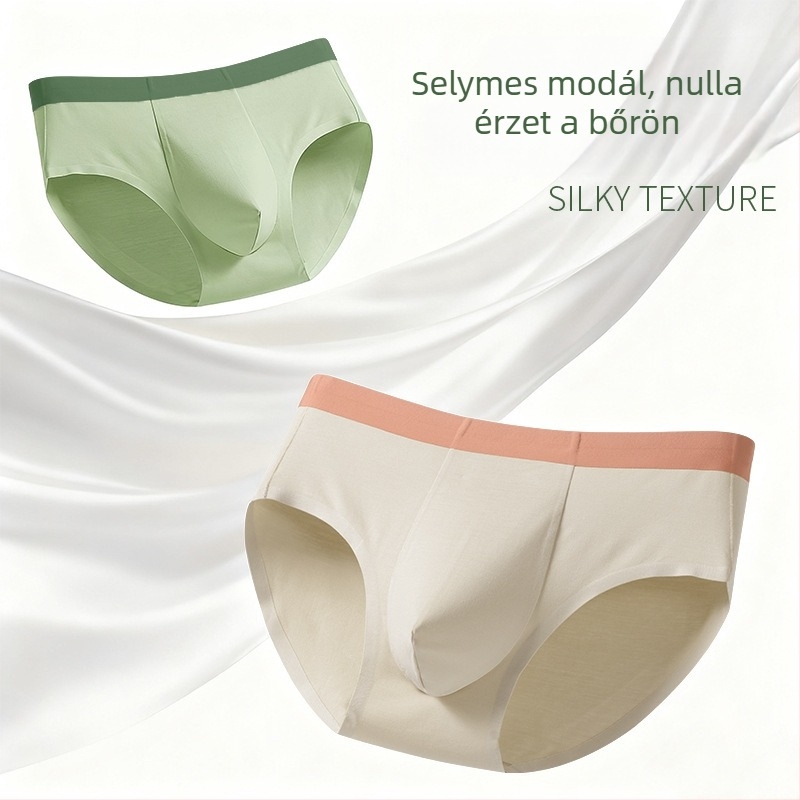 Modal férfi alsónemű, antibakteriális, lélegző, sportos, őszi-téli szezonra