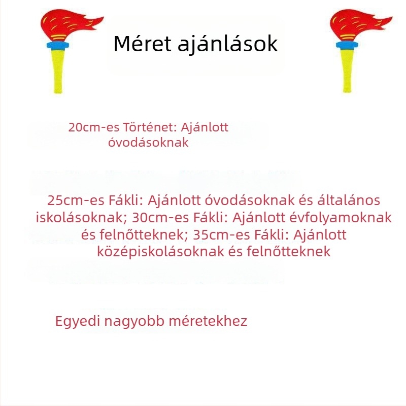 Kézi fáklya rekvizit belépéshez és megnyitó ceremóniához – gyerekek sporttalálkozóinak csoportos formációja, Márka Exclusive Item, Készleten, 2021 nyár