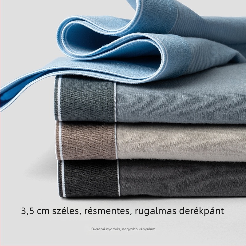 Férfiak számára sportos, hosszított boxer brief, 95% pamut, lélegző, súrlódásmentes, antibakteriális belső rész a szeméremtájon, középmagas derék