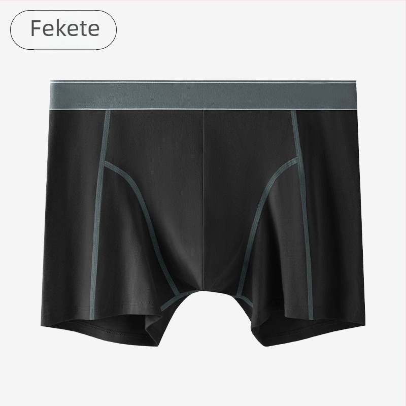 Férfiak számára sportos, hosszított boxer brief, 95% pamut, lélegző, súrlódásmentes, antibakteriális belső rész a szeméremtájon, középmagas derék