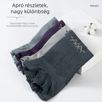 Férfi seamless nylon középmagas boxeralsó; kötött anyag, 80–90% nylon, ágyék bélés 90–95% nylon