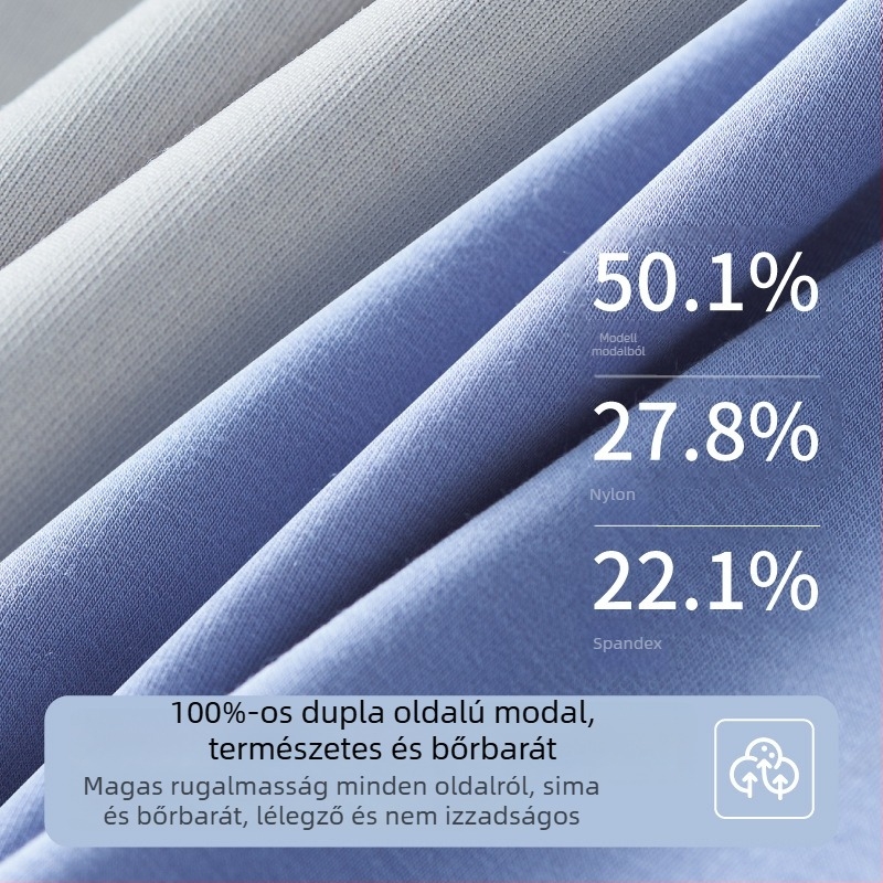 Férfi alsónemű modalból, 100s, középső derekú, lélegző