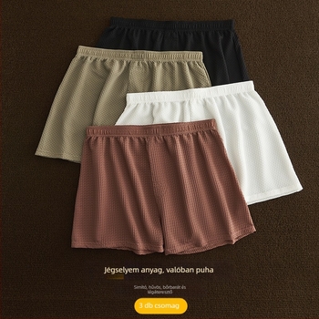 Férfi nejlon Ice Silk hálós boxeralsó, légáteresztő, kötött anyag, középmagas derekú, 41-50D