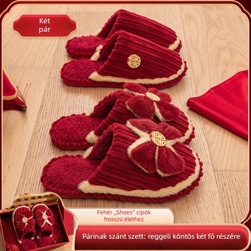 Uniszex esküvői papucs, toe-loop kialakítású, denim felsőrész, PVC talp, párnak