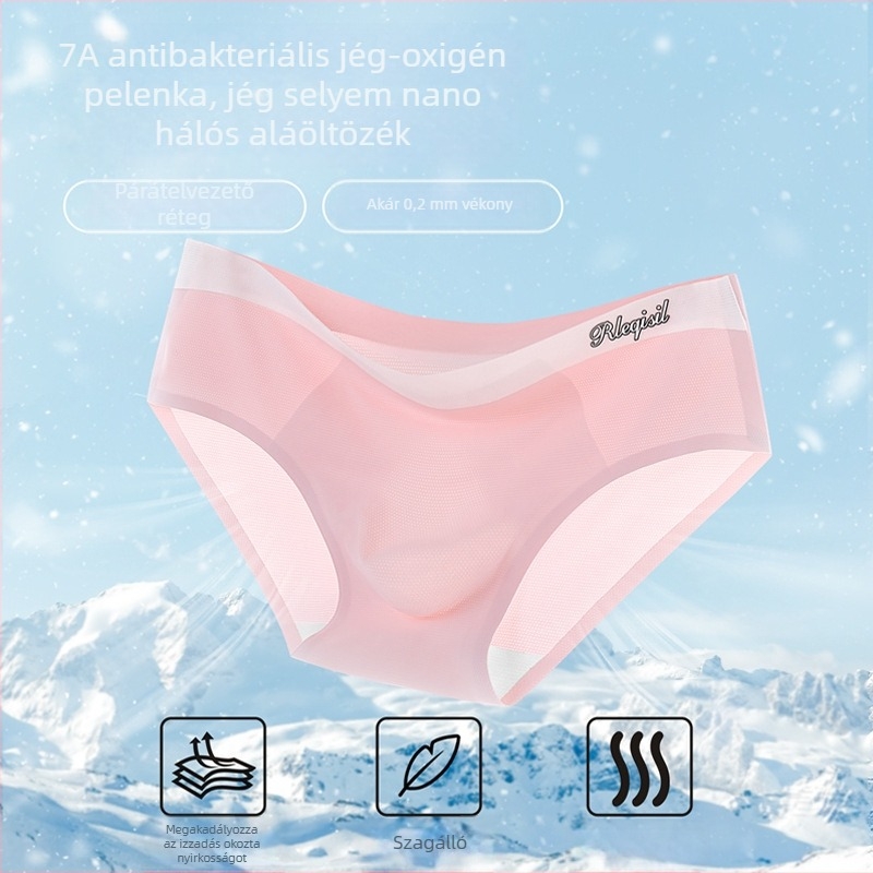 Férfi Nano Mesh alsónemű, antibakteriális, gyorsan száradó, lélegző, középmagas derekú, kötött anyag, Ice Oxygen Bar az ágyék tájékon