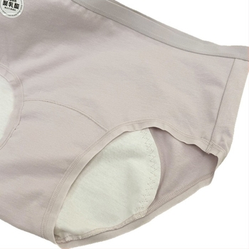 Női menstruációs fehérnemű, könnyen mosható, 7A antibakteriális, pamutból, intim bélés pamutból, középmagas derekú, fiataloknak