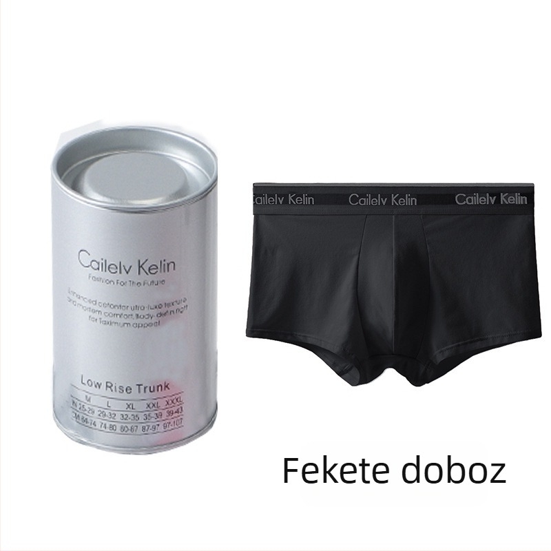 Férfi pamut boxeralsó, középmagas derekú, egyszínű
