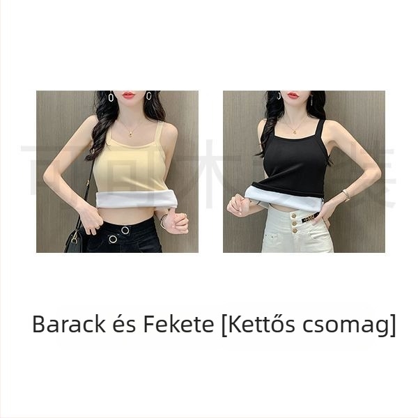 Női Termikus Mellény, Poliészter, Fleeces Bélés, Bársonyos Belso, Extra Vastag, Pulóver