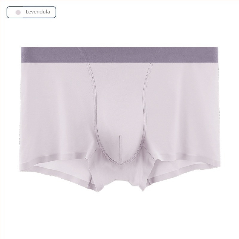 Férfi Ice Silk seamless boxer alsó, középmagas derekú, lélegző, antibakteriális