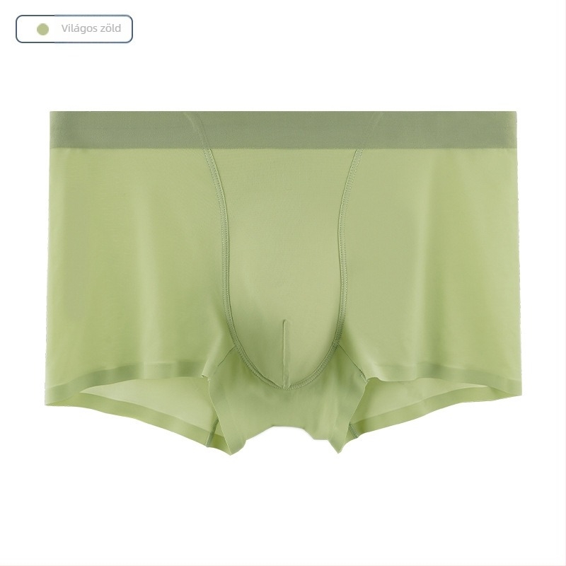 Férfi Ice Silk seamless boxer alsó, középmagas derekú, lélegző, antibakteriális