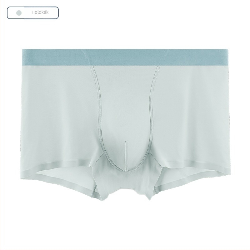 Férfi Ice Silk seamless boxer alsó, középmagas derekú, lélegző, antibakteriális