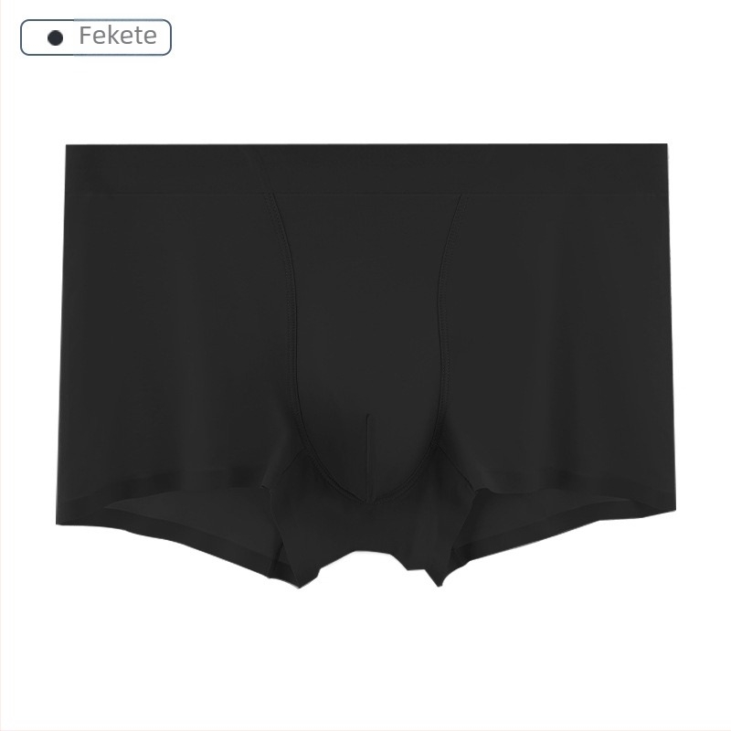 Férfi Ice Silk seamless boxer alsó, középmagas derekú, lélegző, antibakteriális