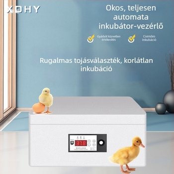 Inkubátorvezérlő digitális kijelzős termosztáttal, MOS tranzisztor, teljesen automata inkubáció, állandó hőmérséklet-szabályozás