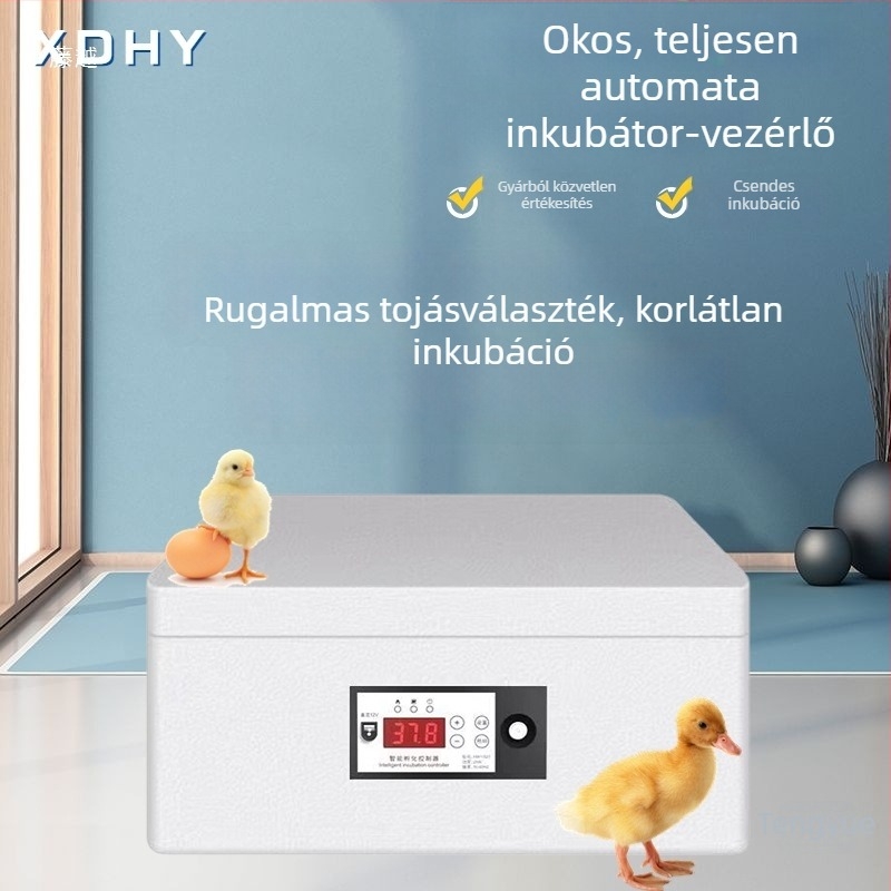 Inkubátorvezérlő digitális kijelzős termosztáttal, MOS tranzisztor, teljesen automata inkubáció, állandó hőmérséklet-szabályozás