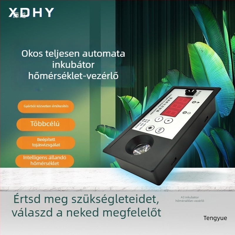 Inkubátorvezérlő digitális kijelzős termosztáttal, MOS tranzisztor, teljesen automata inkubáció, állandó hőmérséklet-szabályozás