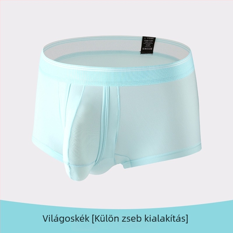 Férfi boxeralsó Ice Silk, lélegző, középmagas derék, kötött, nailon