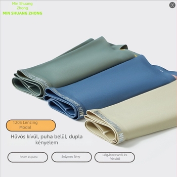 Férfi boxeralsó középmagasságú, seamless, lélegző, Modal 120-count