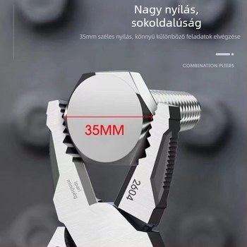 Német stílusú többfunkciós drótvágó fogó diagonális hegyeivel, ipari minőség, erőfeszítés-megtakarító elektromos szerelő fogó (vágási átmérő 4.6 mm)