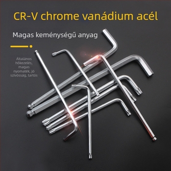 Tianhu 9 részes Ball-End hex kulcs készlet, hex socket fej, 45# acél