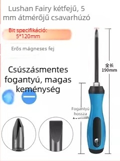 Deer Fairy Kétfejű csavarhúzó készlet: keresztes és lapos fej, háztartási demontálásra és javításra – szénacél