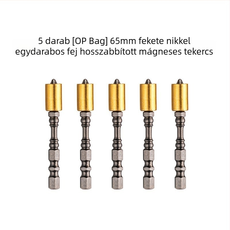 Keresztfejű csavarhúzó bit, S2 ötvözet, mágneses gyűrű, hosszított, elektromos csavarhúzókhoz