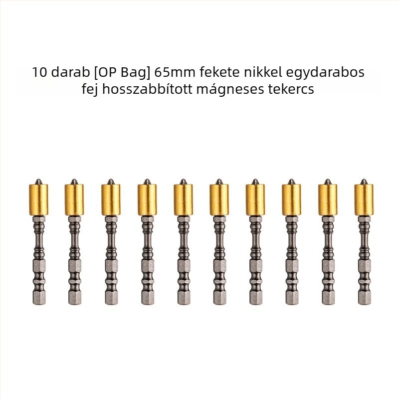 Keresztfejű csavarhúzó bit, S2 ötvözet, mágneses gyűrű, hosszított, elektromos csavarhúzókhoz