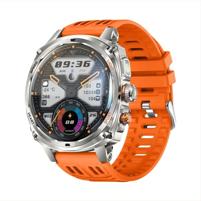 V95 okosóra AMOLED kijelzővel, egészségfigyelés (szívritmus, vérnyomás, vér oxigénszint, alvásfigyelés), Bluetooth hívások, 15–21 napos akkumulátor, vízálló