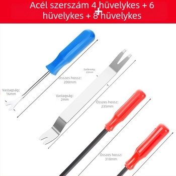 Autó belső panel eltávolító eszköz pry bar funkcióval, autójavításra, különböző anyagok