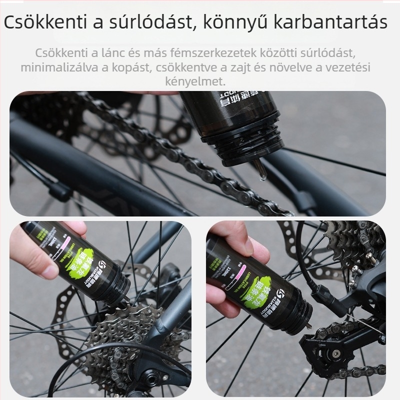 Kerékpár lánc olaj PTFE-vel — por- és korrózióálló kenőanyag a lánc karbantartásához