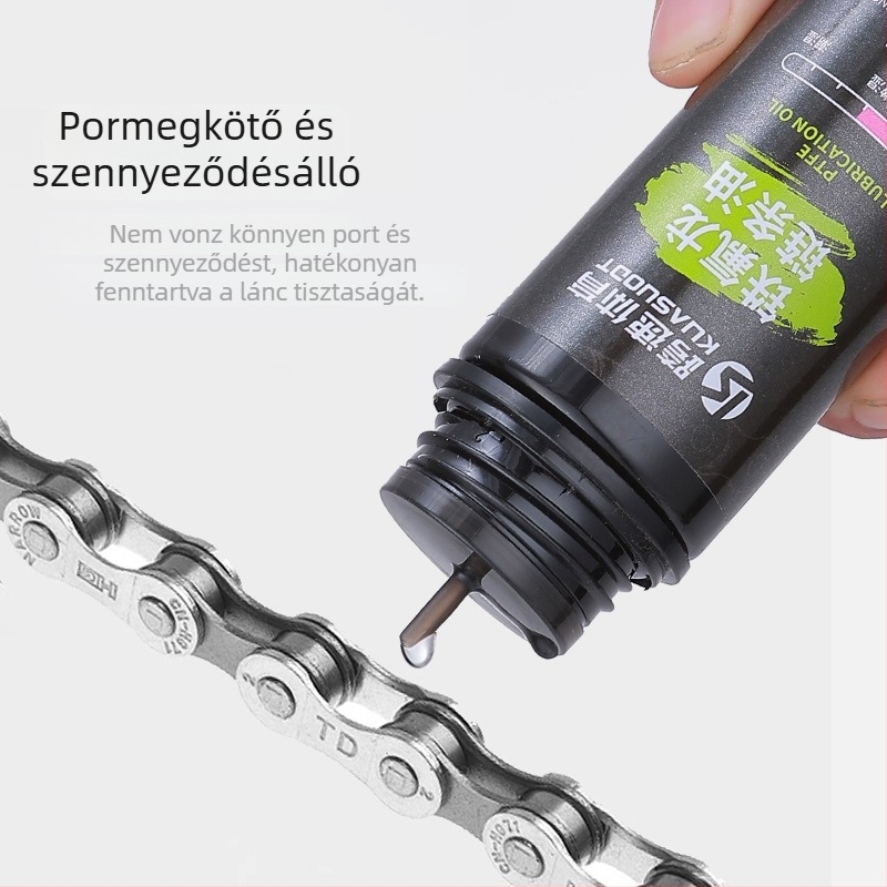 Kerékpár lánc olaj PTFE-vel — por- és korrózióálló kenőanyag a lánc karbantartásához
