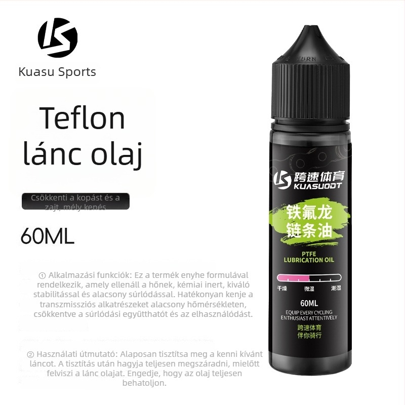 Kerékpár lánc olaj PTFE-vel — por- és korrózióálló kenőanyag a lánc karbantartásához