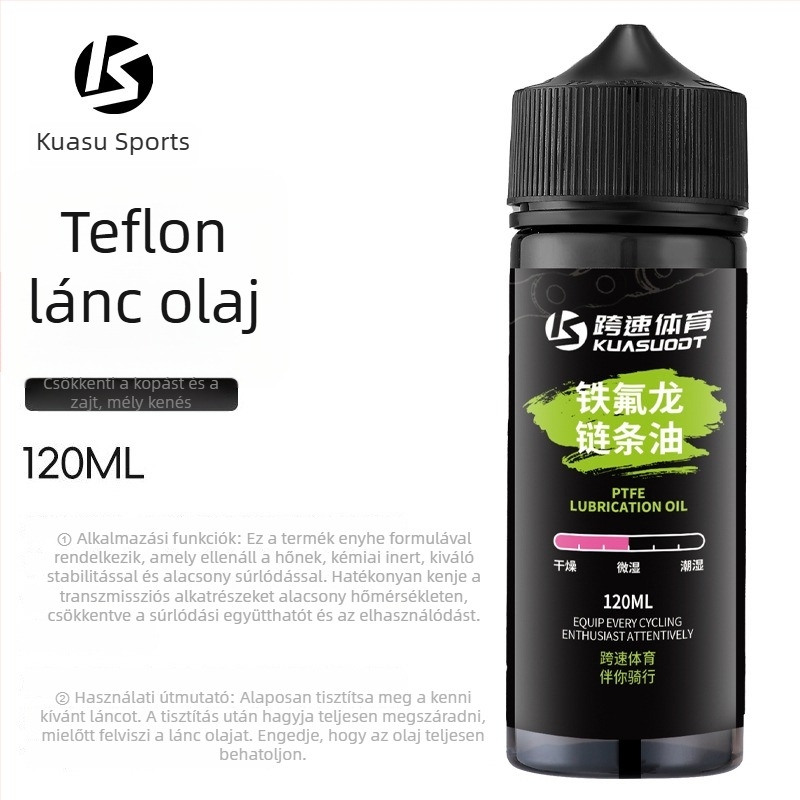 Kerékpár lánc olaj PTFE-vel — por- és korrózióálló kenőanyag a lánc karbantartásához