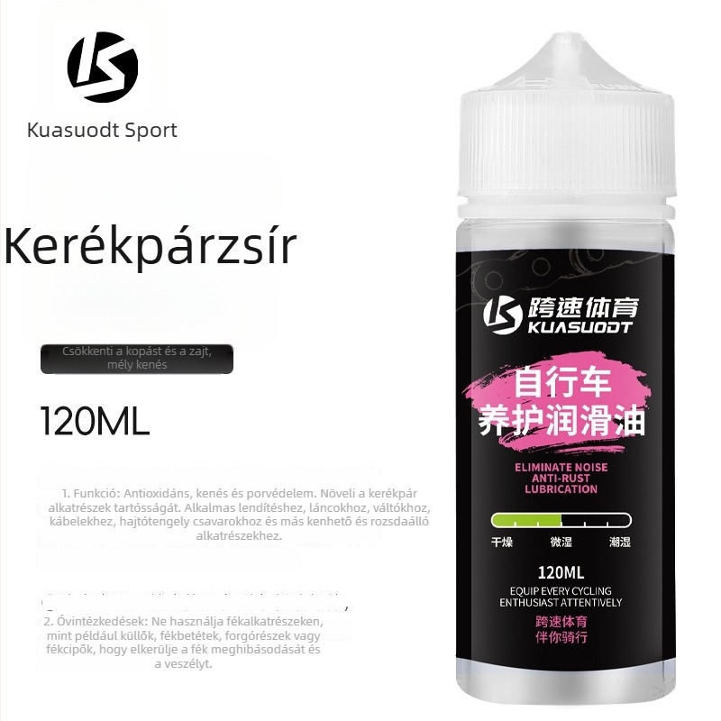 Kerékpár lánc olaj PTFE-vel — por- és korrózióálló kenőanyag a lánc karbantartásához