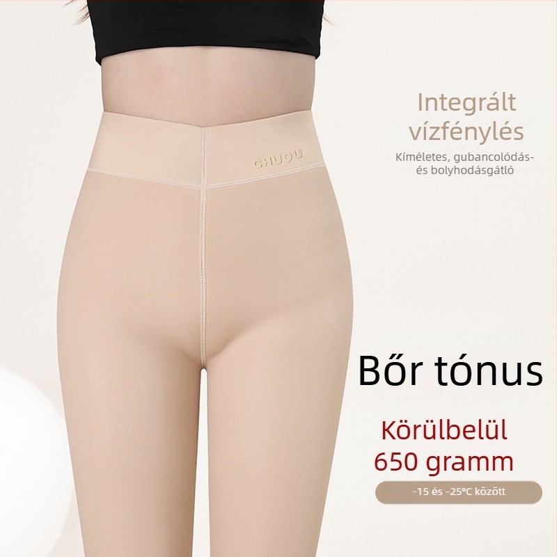 Kis méret, 500 g, fekete áttetsző harisnyanadrág testszínű béléssel téli, fényes és rendkívül vastag