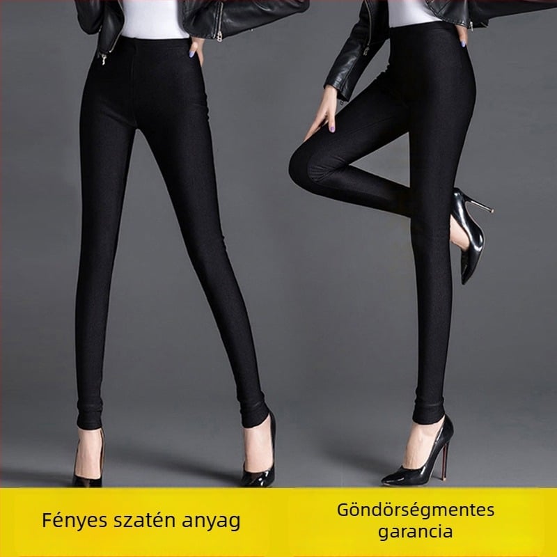 Nadrág leggings (ceruza nadrág/leggings) – magas derék, szűk fazon, 9/10 hossz, vékony anyag