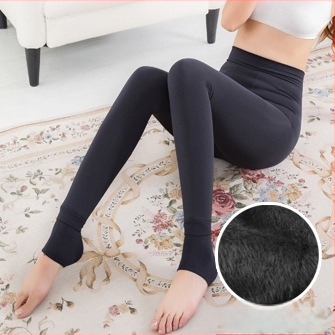 300 g gyöngyház velúr belső fleece-szel bélelt, meleg női leggings, koreai stílusú karcsúsított fazon, ősz–téli