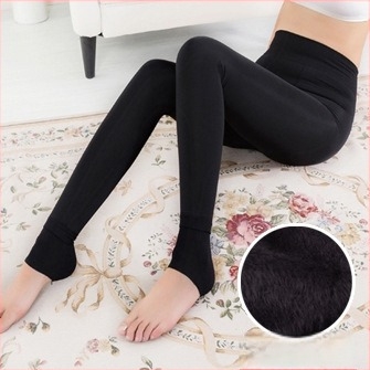 300 g gyöngyház velúr belső fleece-szel bélelt, meleg női leggings, koreai stílusú karcsúsított fazon, ősz–téli