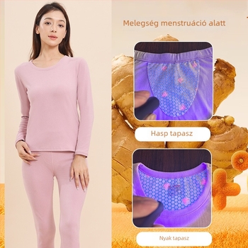 Manzqi 7A Antibakteriális fényérzékeny ginger patch termoszett fleece béléssel, uniszex — őszi felső és alsó