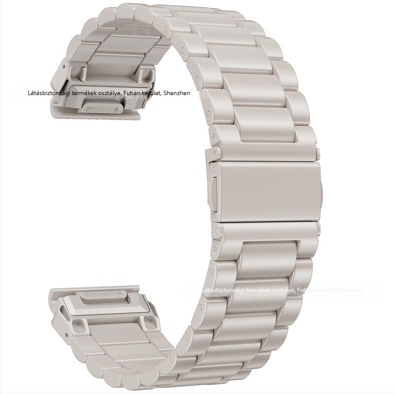 Rozsdamentes acél szíj Garmin Fenix5/6/7/8 47 mm-hez, Fenix8 háromlinkes lánc szíj