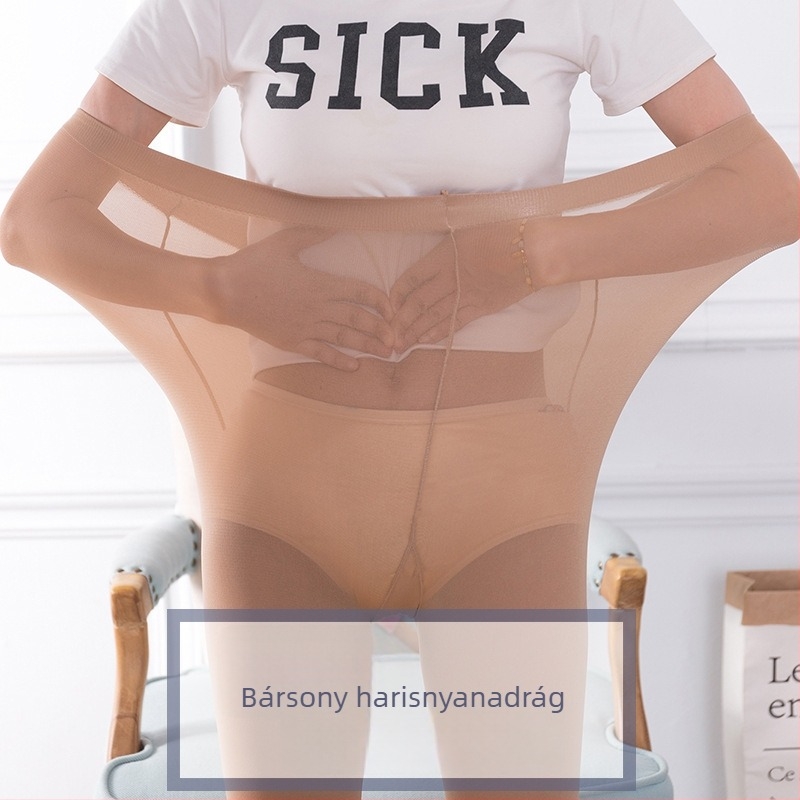Dream Rhyme 120D bársony harisnya Watermelon Gusset – plusz méret, formázás, csípőemelés, közepes vastagság