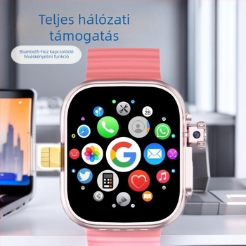 SIM-kártya-nyílásos okosóra: 5G kapcsolattal, kamerával, szívritmus-figyelés, aktivitáskövetés