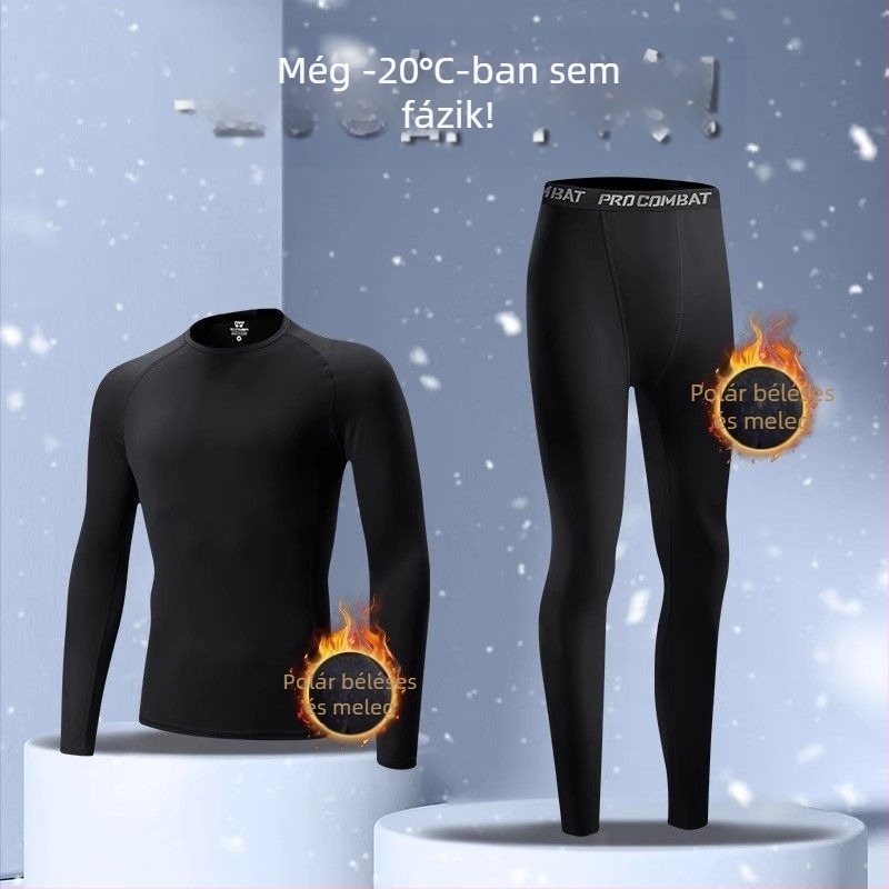 Uniszex gyorsan száradó alapréteg fleece-béléssel, futáshoz és hegymászáshoz